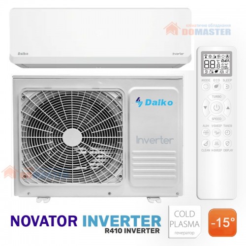 Кондиціонер Daiko NSK-H09NVR/NSK-H09INVR Novator - інверторний, (R-410A),-15°C