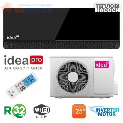 Кондиціонер IDEA IPA-18HRM-FN8 BLACK BREEZE - інверторний, (R-32),-25°C