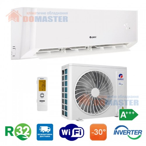 Кондиціонер Gree Amber GWH24YE-S6DBA2A, інверторний, до 70 кв. м