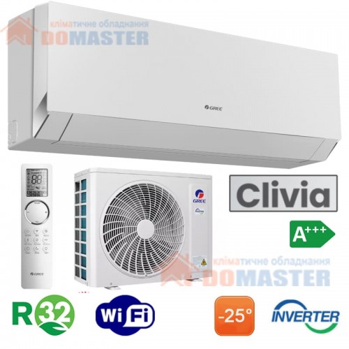 Кондиционер Gree Clivia GWH12AUCXB-K6DNA1A White, инверторный, до 35 кв. м