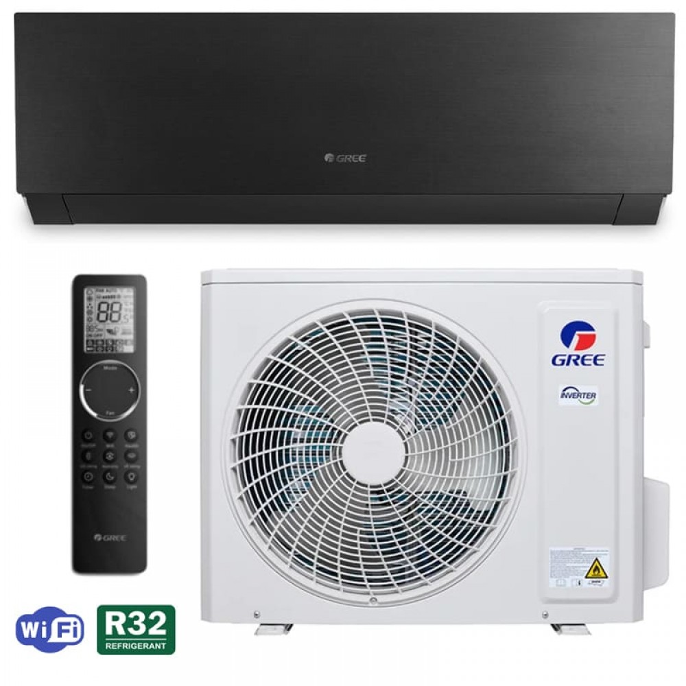 Кондиционер Gree Clivia GWH18AUDXD-K6DNA1A BLACK, инверторный, до 50 кв. м