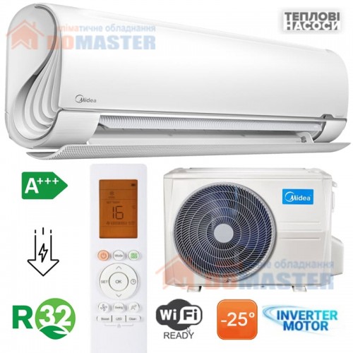 Кондиціонер Midea Breezless FA-09N8D6E-I/FA-09N8D6E-O, інверторний, до 25 кв. м