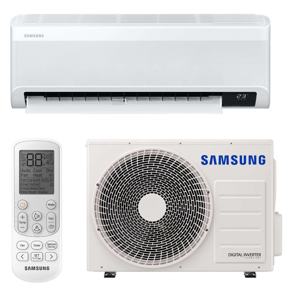 Кондиціонер Samsung WindFree AR12AXAAAWKNER, інверторний, до 35 кв. м
