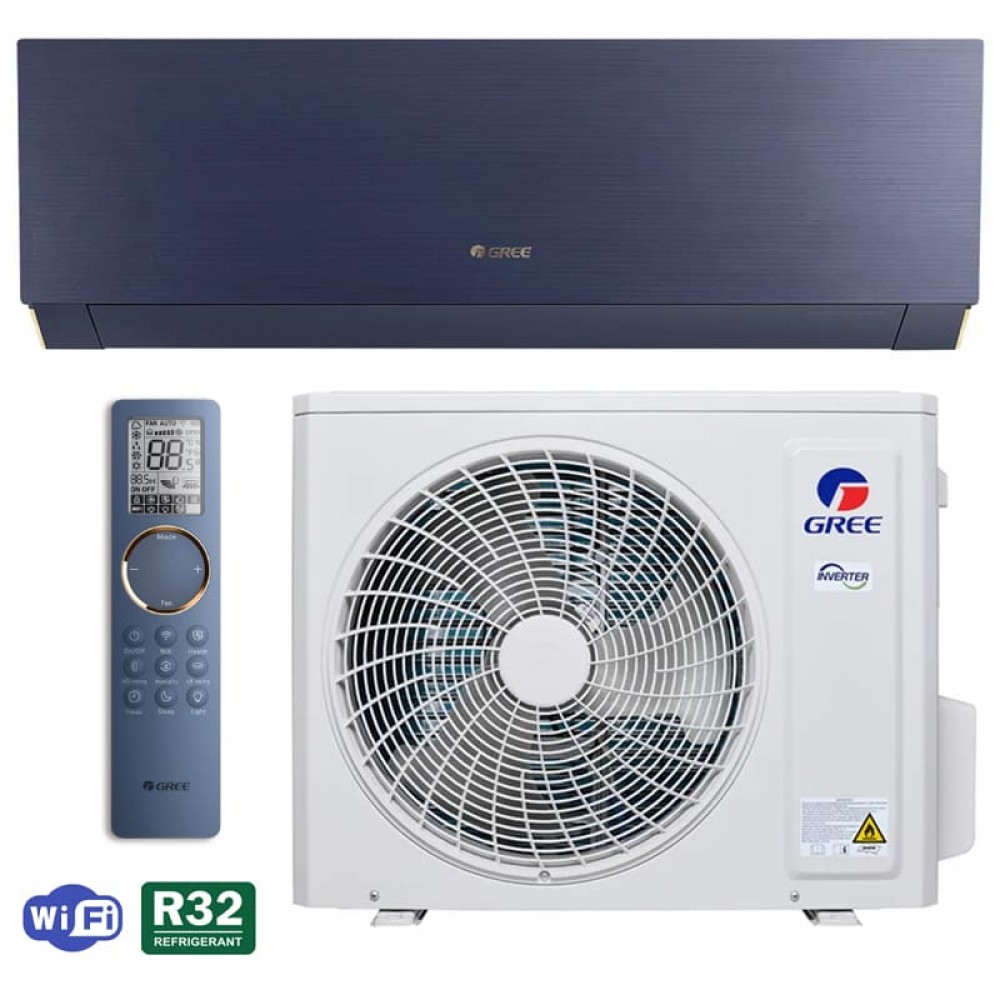Кондиціонер Gree Clivia GWH18AUDXD-K6DNA1A BLUE, інверторний, до 50 кв. м