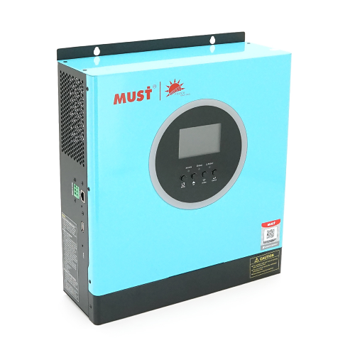 Гібридний інвертор MUST PV18-3524ECO, 3500W, 24V, струм заряду 60A, 160-275V, MPPT (100А, 60-360 Vdc), 367,4 x254, 5x103 мм. Вага: 5.5 кг.