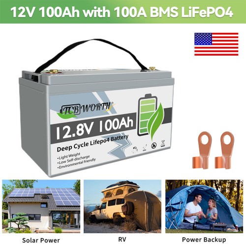 Акумулятор TCBWorth LiFEPO4 12,8V 100Ah