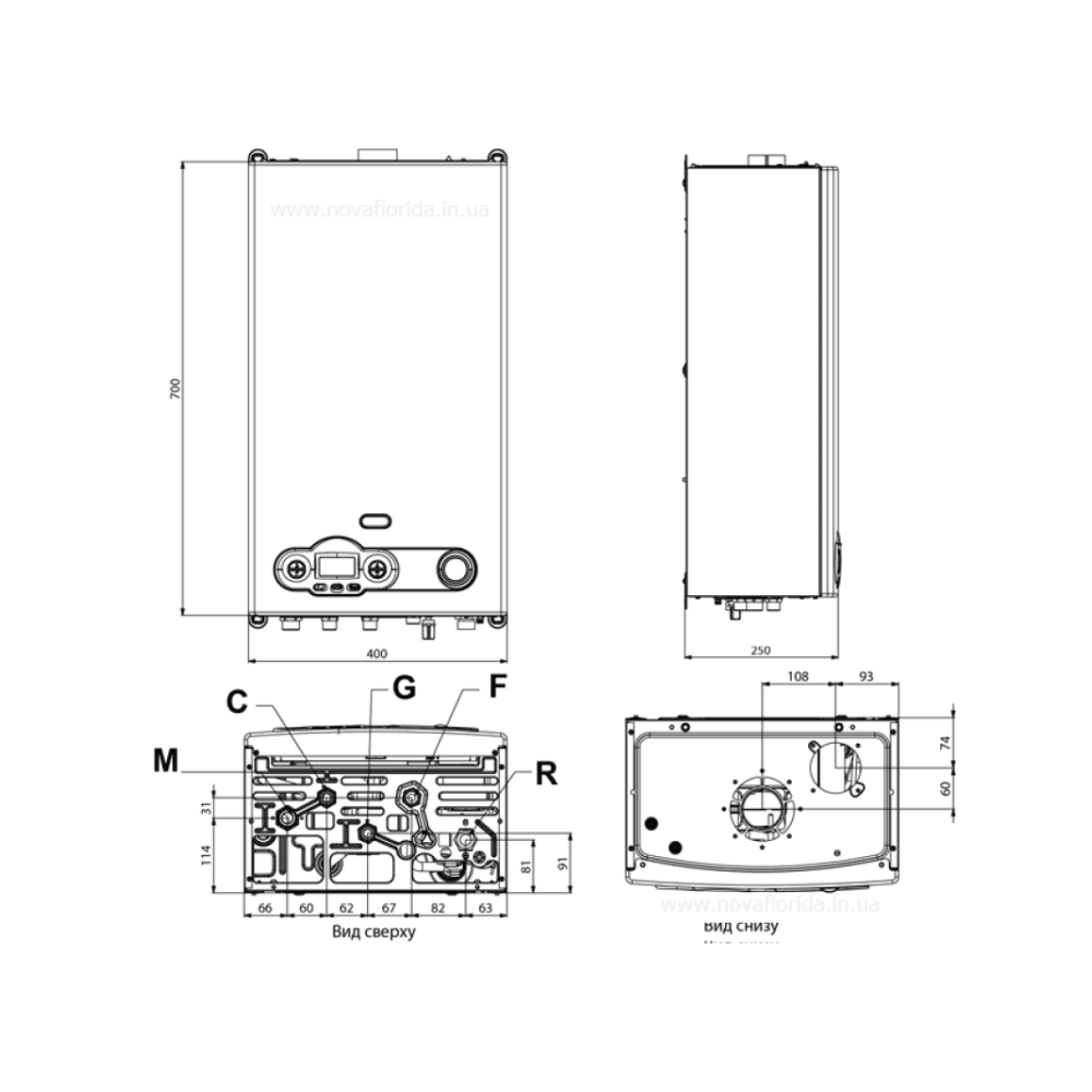 Котел газовий NOVA FLORIDA Delfis RBTFS 40 (із 3-ходовим клапаном)