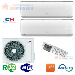 Мульти-спліт система Cooper&Hunter CHML-U14RK2-NG + 2 внутрішніх блоки (07+07) ALFA