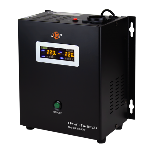 ДБЖ з правильною синусоїдою LogicPower LPY-W-PSW-500VA-350Вт-5A/10A