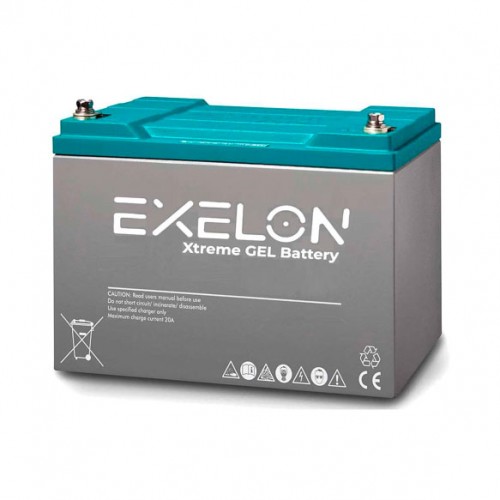 Акумулятор гелевий 100 Ah (ампер-годин) EXELON 100-12V GEL Grey Q1/48