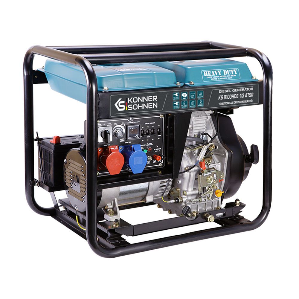 Дизельний генератор 7,5 кВт Konner & Sohnen KS 9100HDE-1/3 ATSR (EURO V)