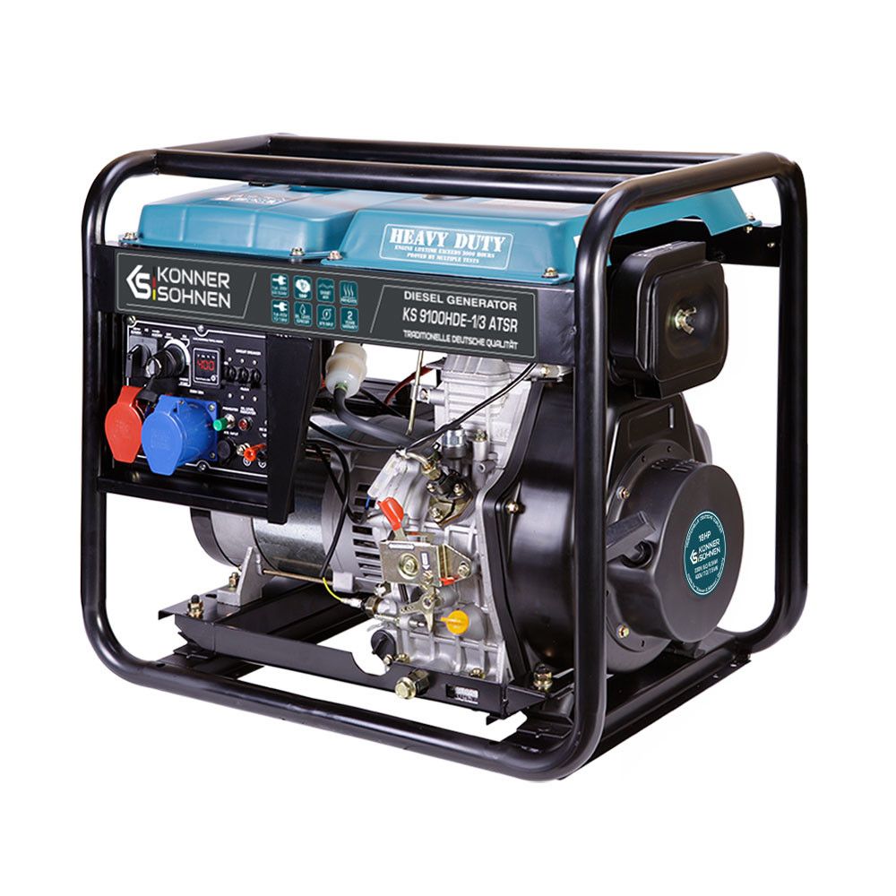 Дизельний генератор 7,5 кВт Konner & Sohnen KS 9100HDE-1/3 ATSR (EURO V)