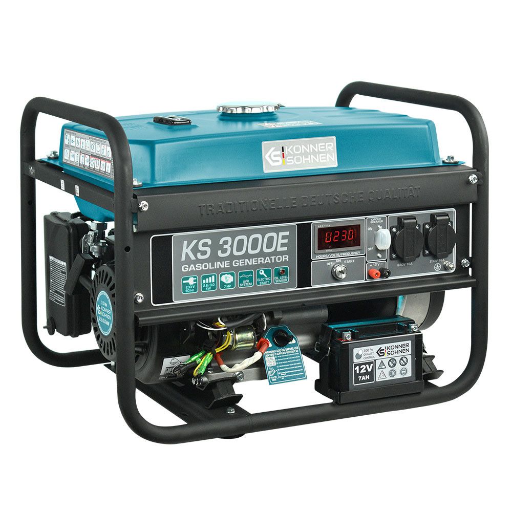 Бензиновий генератор 3 кВт Konner & Sohnen KS 3000E