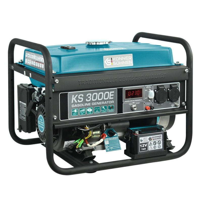 Бензиновий генератор 3 кВт Konner & Sohnen KS 3000E