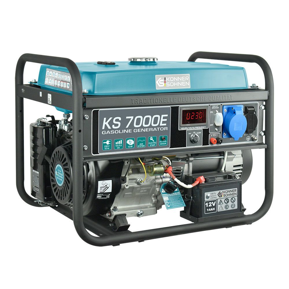 Бензиновий генератор 5,5 кВт Konner & Sohnen KS 7000E