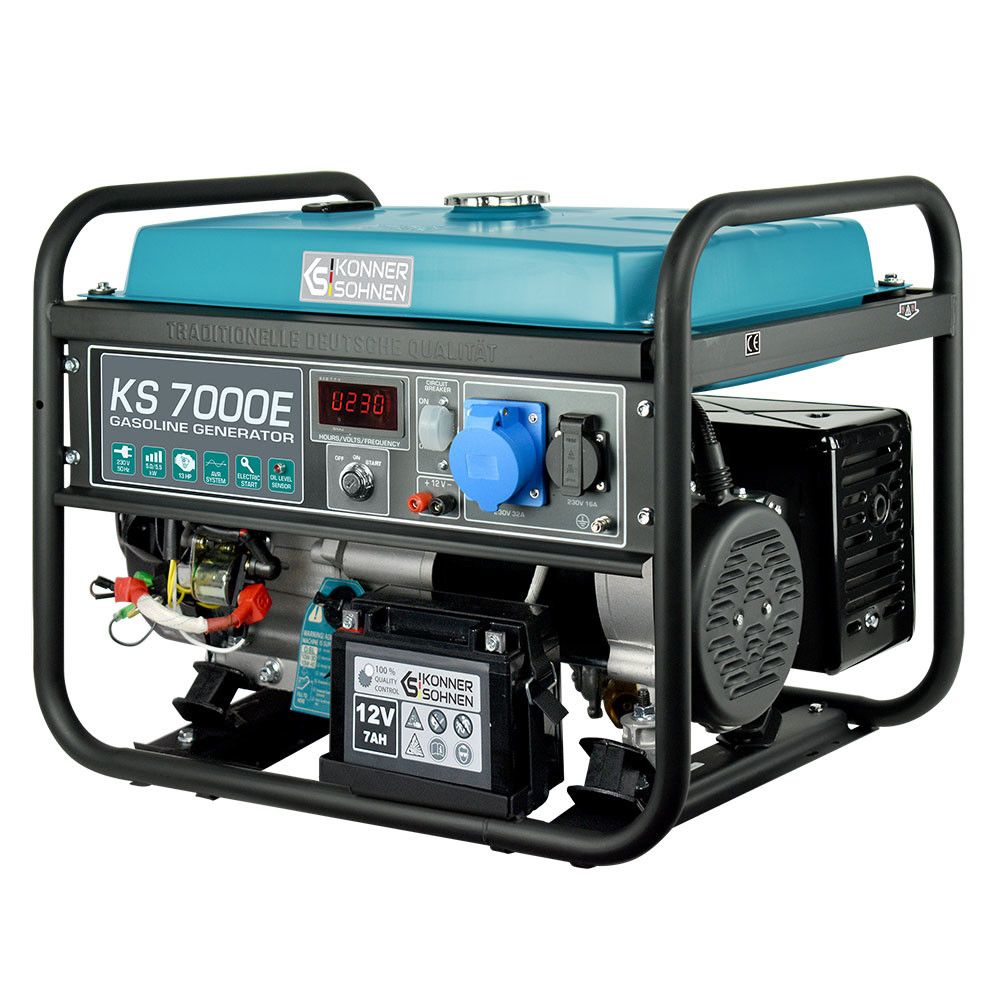 Бензиновий генератор 5,5 кВт Konner & Sohnen KS 7000E
