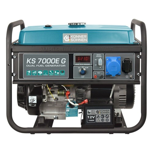 Газобензиновий генератор 5,5 кВт KS 7000E G