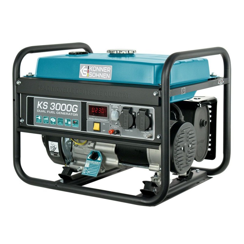 Газобензиновий генератор 3 кВт Konner & Sohnen KS 3000G