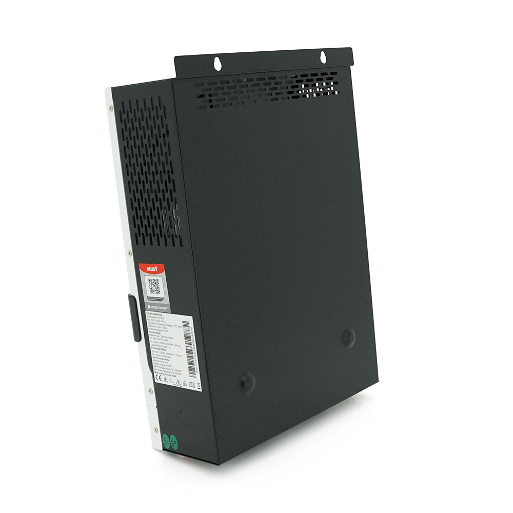 Гiбрiдне ДБЖ MUST PV18-3224VPM II, 3200W, 24V, ток заряда 60A, 160-275V, MPPT (60А, 30-160 Vdc)