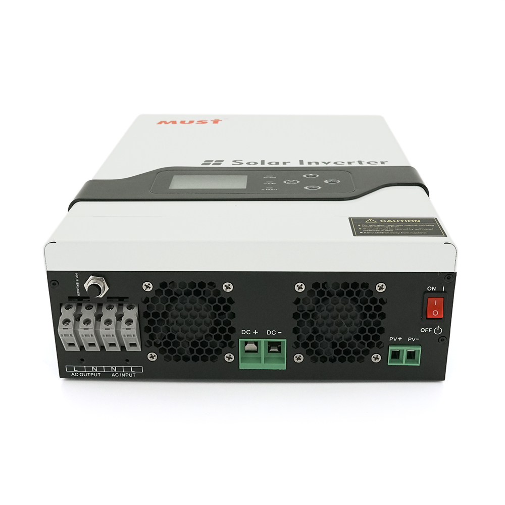 Гiбрiдне ДБЖ MUST PV18-3224VPM II, 3200W, 24V, ток заряда 60A, 160-275V, MPPT (60А, 30-160 Vdc)