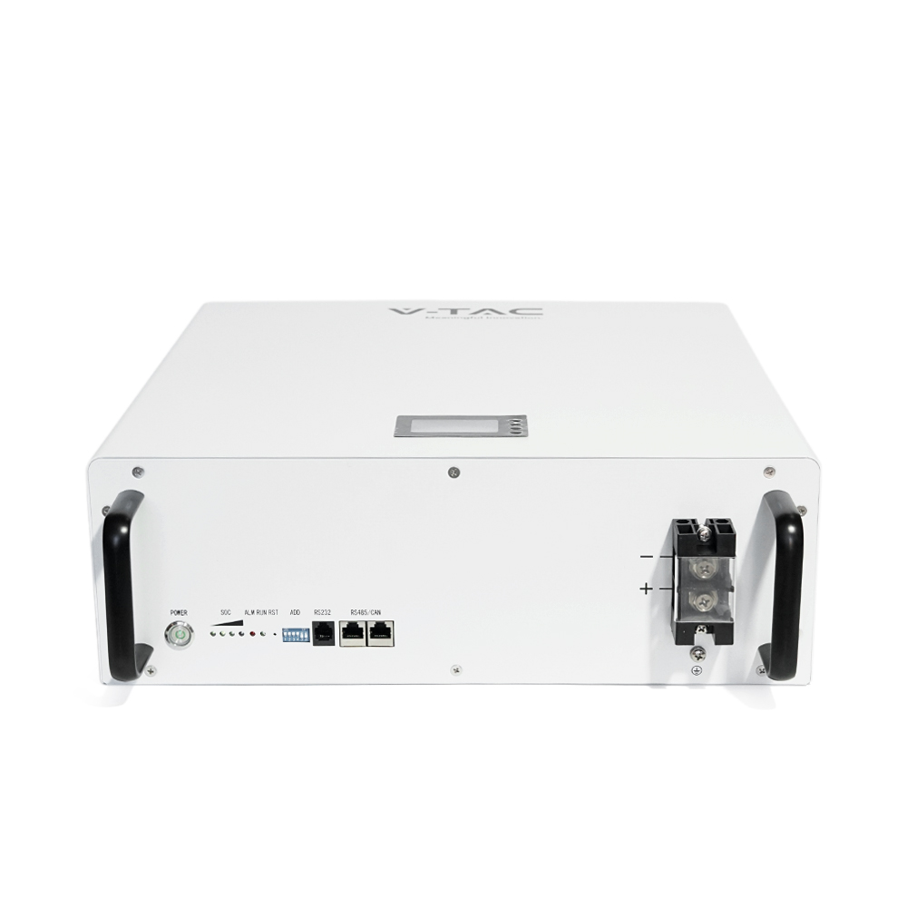 Акумуляторна батарея V-TAC VT48100E-W LiFePO4 51,2V 100Аh 5.12kWh,(100/100A)585x565x275mm, 50,67kg