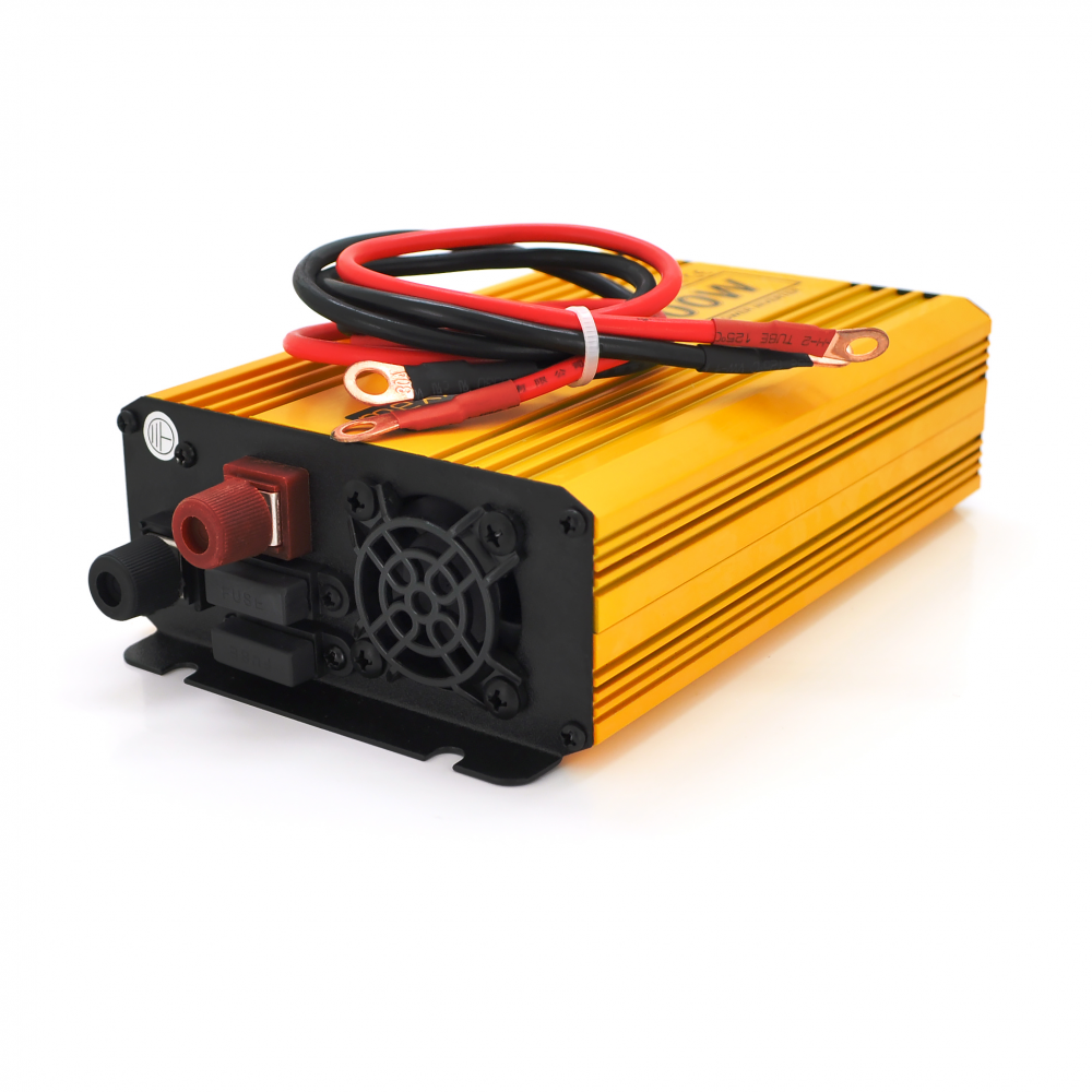 Інвертор напруги Mexxsun MXSPSW-300, 12V/220V, 300W з правільною синусоїдою, 1 Shuko, клемні дроти, Q8