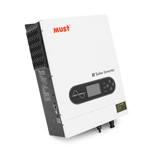 Гібридний інвертор MUST PV18-6248ECO. 6200W, 48V, струм заряду 100A, 170-280V, MPPT (100А, 120-450 Vdc), 428x318x140 мм. 10 кг.