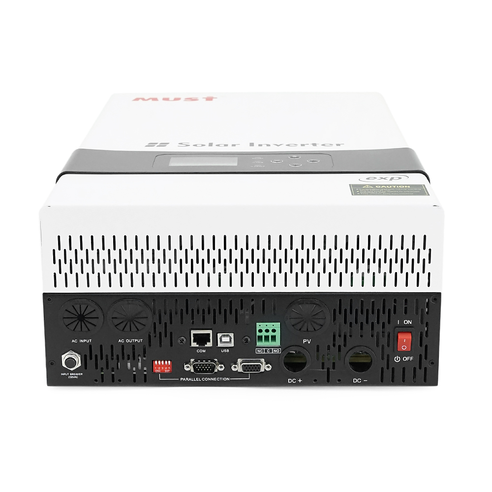 Гібридний інвертор MUST PH19-6048EXP, 6000W, 48V, струм заряду 1-60А, 160-275V, MPPT (80А, 450 Vdc), 490х300х150