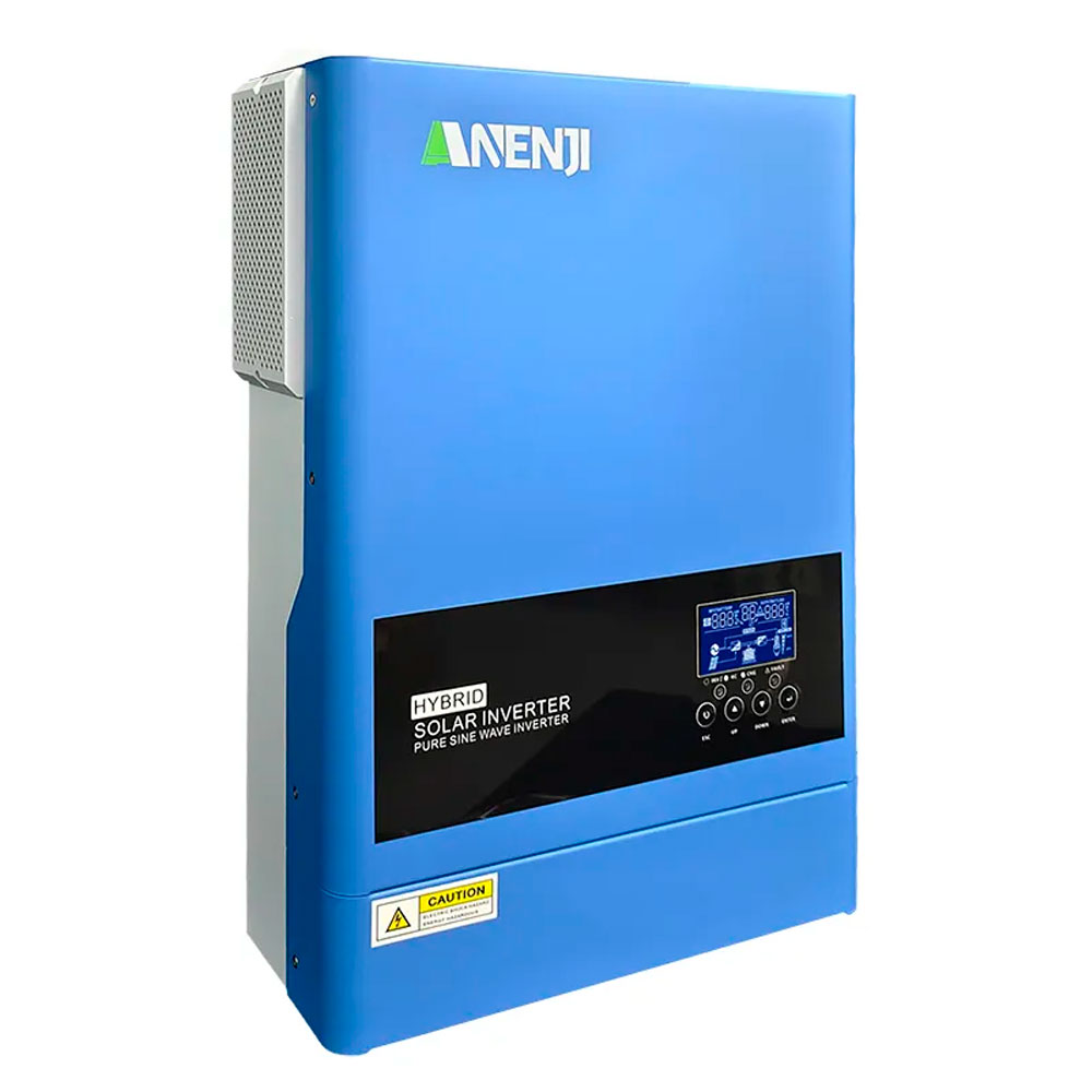 Гібридний інвертор ANENJI 6,2KW, 6200VA/6200W, 48V, струм заряду 120A(max), 170-280V, МРРТ60-500VDC, 438x295x105mm, 8,7 kg, Q2