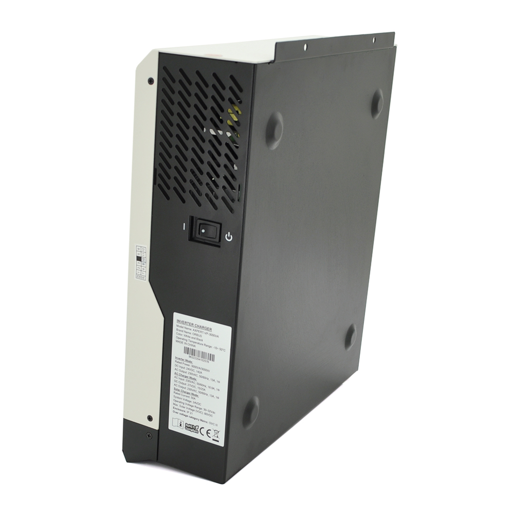 Гібридний інвертор ORBUS VP3000-24, 3000W, 24V, струм заряду 0-70A, 160-275V, ШIM-контролер (50А, 80 Vdc)