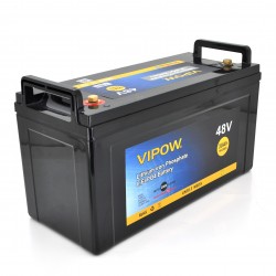 Акумуляторна батарея Vipow LiFePO4 51.2V 30Ah з вбудованою ВМS платою 40A, 48V