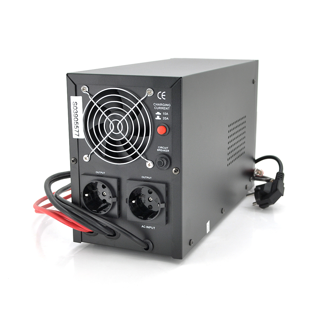 ДБЖ з правильною синусоїдою Europower PSW-EPB500TW12 (300 Вт) 5/10А, під зовнішню АКБ 12В, Q2 (415*200*280) 5,23 кг (346*145*220)