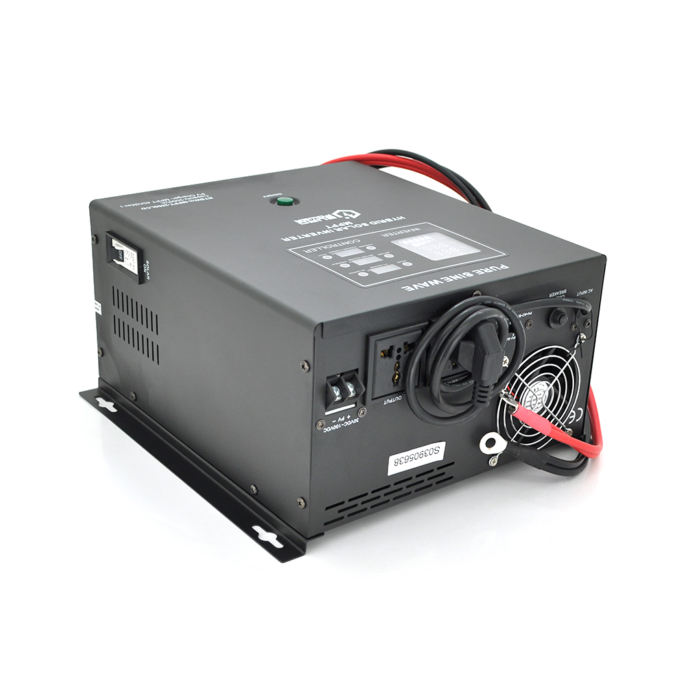Гібридний інвертор Europower RTSWm-MPPT-2000LCD, 1400W, 24V, струм заряду 10A, 140-275V, MPPT (20/40А, 30-90Vdc)