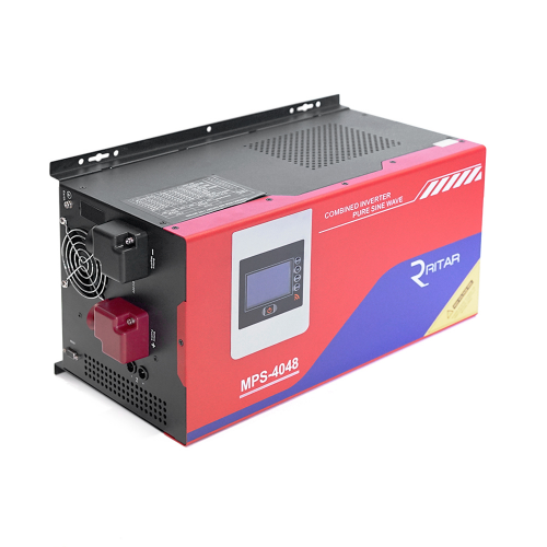 Гібридний інвертор RITAR RTSWm-MPPT-MPS-4048, 4000W, 48V, ток заряда 0-45A, 180-265V, MPPT (60А, 64-130Vdc)