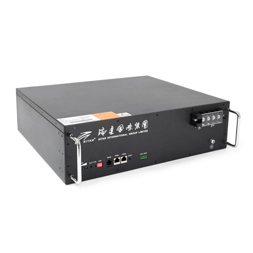 Акумуляторна батарея Ritar LiFePO4 51.2V 50Ah 2560Wh BMS25A@16S для монтажу у стійку ( 442 x400 х 130.5) Q1