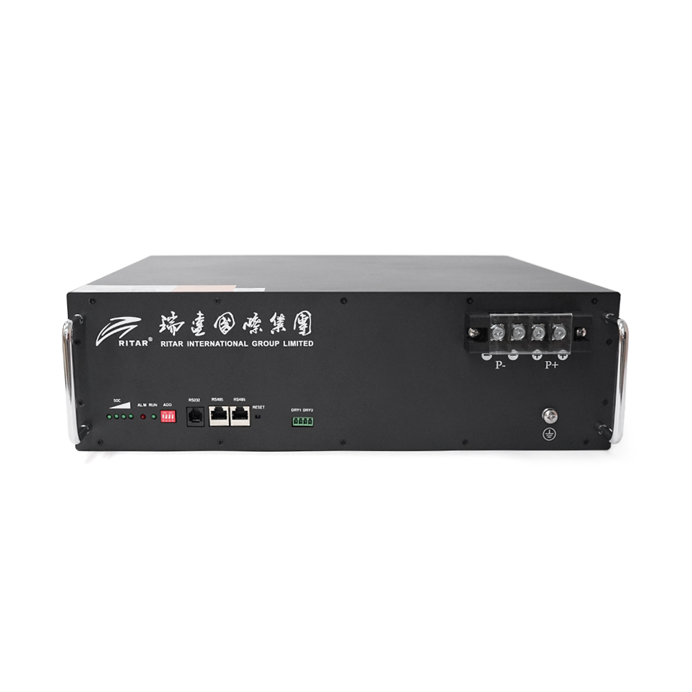 Акумуляторна батарея Ritar LiFePO4 51.2V 50Ah 2560Wh BMS25A@16S для монтажу у стійку ( 442 x400 х 130.5) Q1