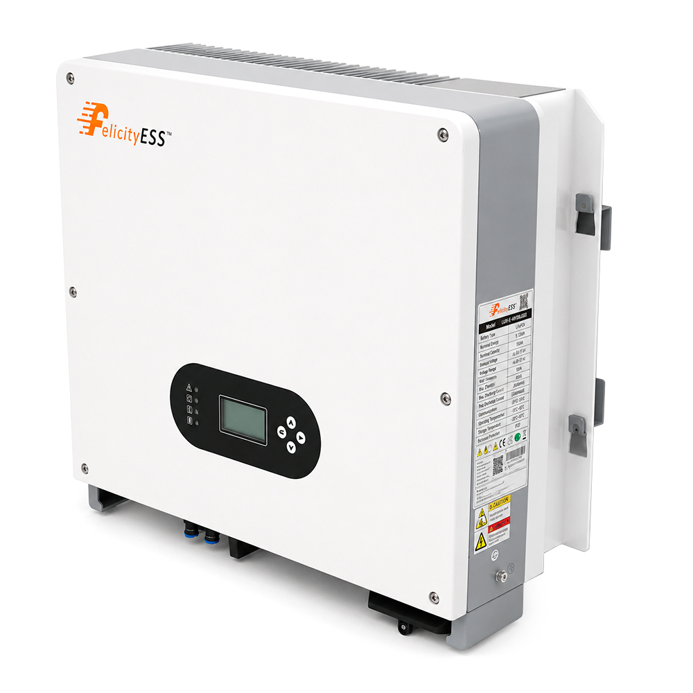 Гібридний інвертор Felicity T-REX-6KLP1G01 6000W, 230VAC, 48V, 50/60Hz, Parallel, 2MPPT-PV100-500V/18A, IP65, 530х493х228 мм, 32.4 кг.