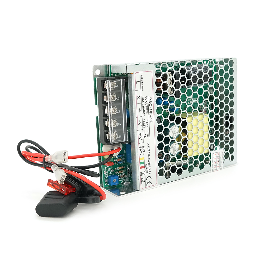 UPS без боксу CEKO PSC-100-12 під зовнішній акб, потужність 12V(100W), струм заряду акб 13.8V/2А, метал, 129×97×30 мм