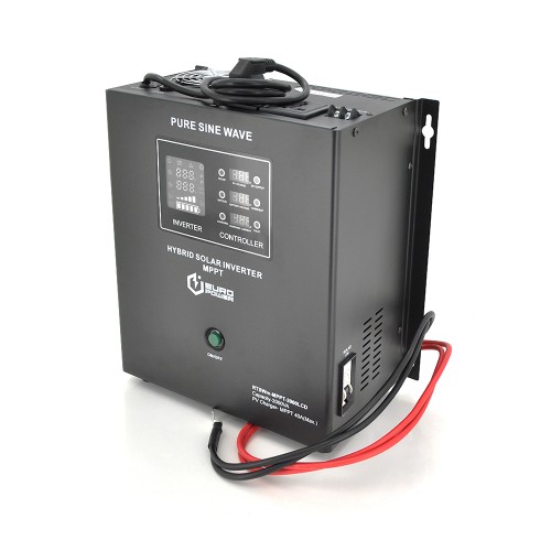 Гібридний інвертор Europower RTSWm-MPPT-2000LCD, 1400W, 24V, струм заряду 10A, 140-275V, MPPT