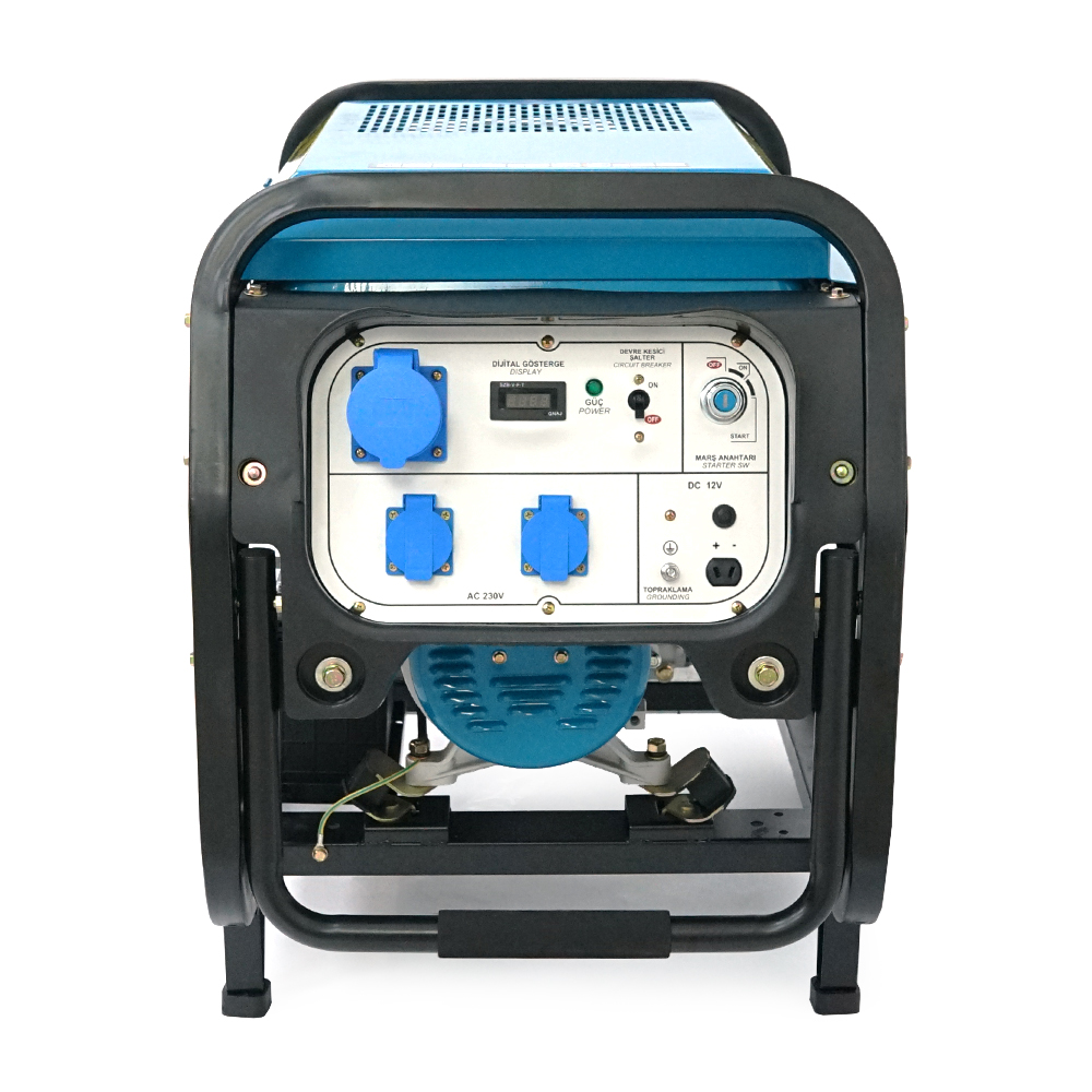 Генератор дизельний FULL FDL9000LE, 1-фазний 230V, 50Hz, 8.5kVA/6.8kW, бак 12,5 л, витрата 2 л/год, пуск: ручний/стартер (без АКБ), 800х520х600 мм, 122 кг
