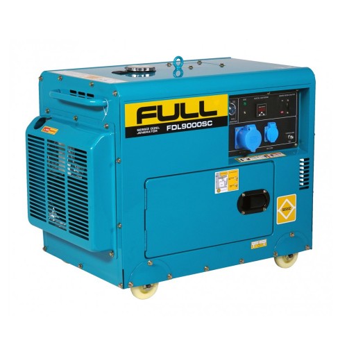Генератор дизельный FULL FDL9000SC, 1-фазный 230V, 50Hz, 8.5kVA/6.8kW