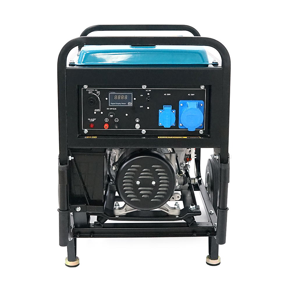 Дизельний генератор FULL FDK10000LE, 1-фазний 230V, 50Hz, 9.4kVA/7.5kW, бак 12,5 л, витрата 2 л/год, ручний/стартер (без АКБ), 700х510х620 мм, 124 кг