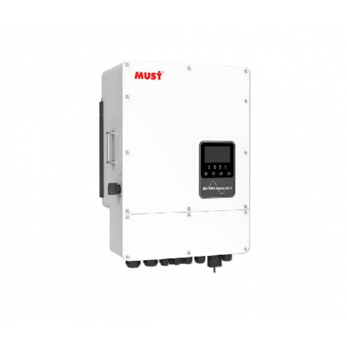 Гібридний інвертор MUST PH11-12KL3 EU, 3Ф-12kW, 48V, 200-650V, MPPT, PV 800V, 35kg