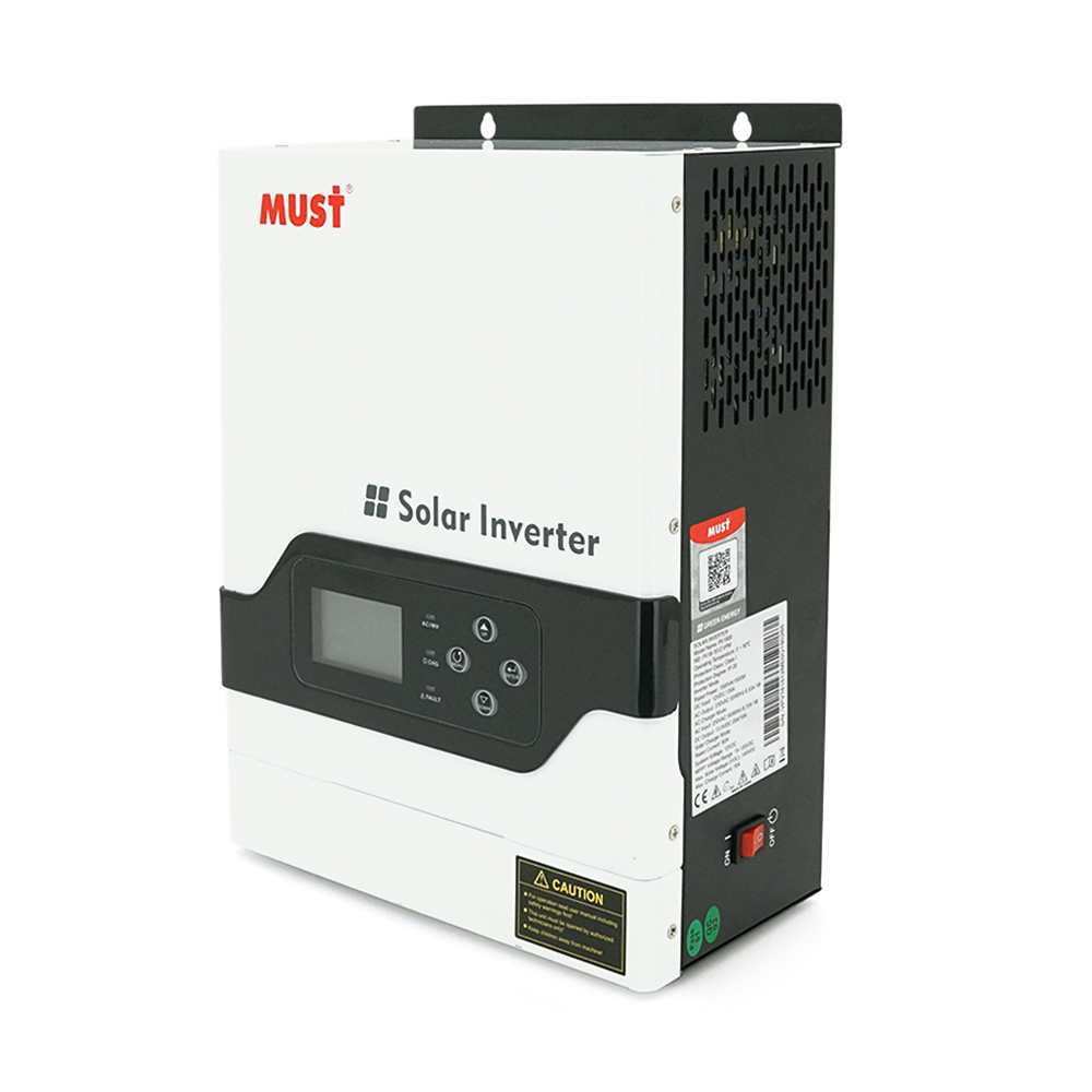 Гібридний ДБЖ MUST PV18-1512VPM, 1500W, 12V, ток заряда 10/20А, 160-275V, MPPT (60А, 15-145 Vdc)