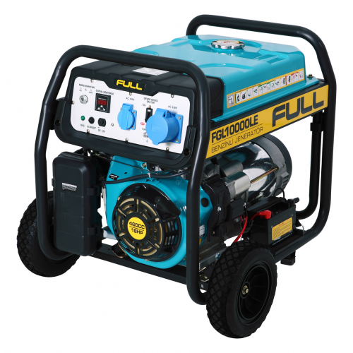 Генератор бензиновий FGL 10000LE, 1-фазний 230V, 50Hz, 10kVA/8kW, бак 28 л, витрата 3 л/год, пуск: ручний/стартер, 720х530х610 мм, 87 кг