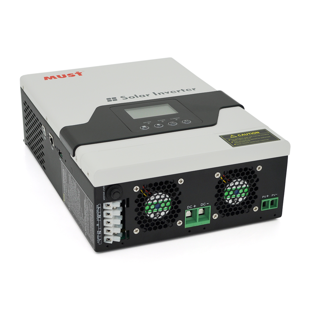 Гібридний ДБЖ MUST PV18-1012VPM II, 1000W, 12V, ток заряда 10/20A, 160-275V, MPPT (45А, 105 Vdc)
