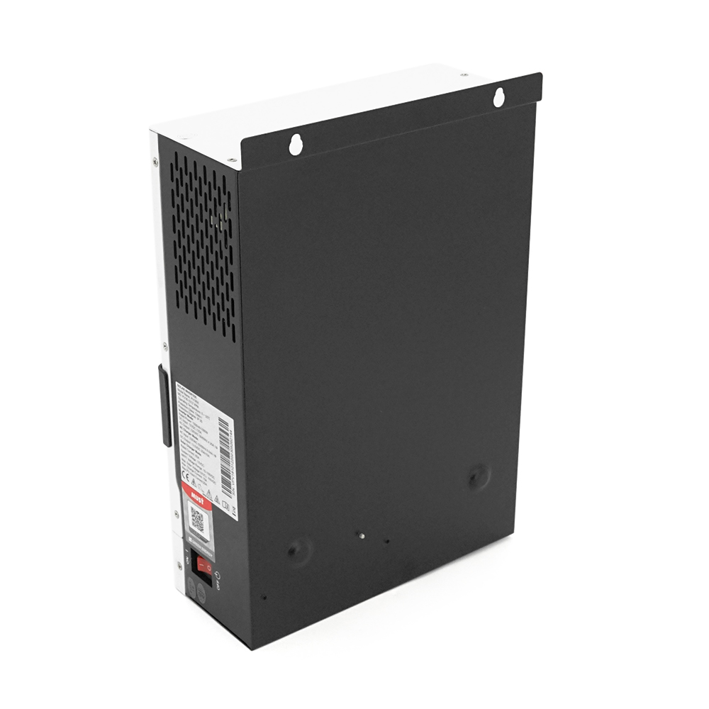 Гібридний ДБЖ MUST PV18-1012VPM, 1000W, 12V, ток заряда 10-20A, 170-280V, MPPT (60А, 105 Vdc), 225*355*92 мм, 5.5 кг