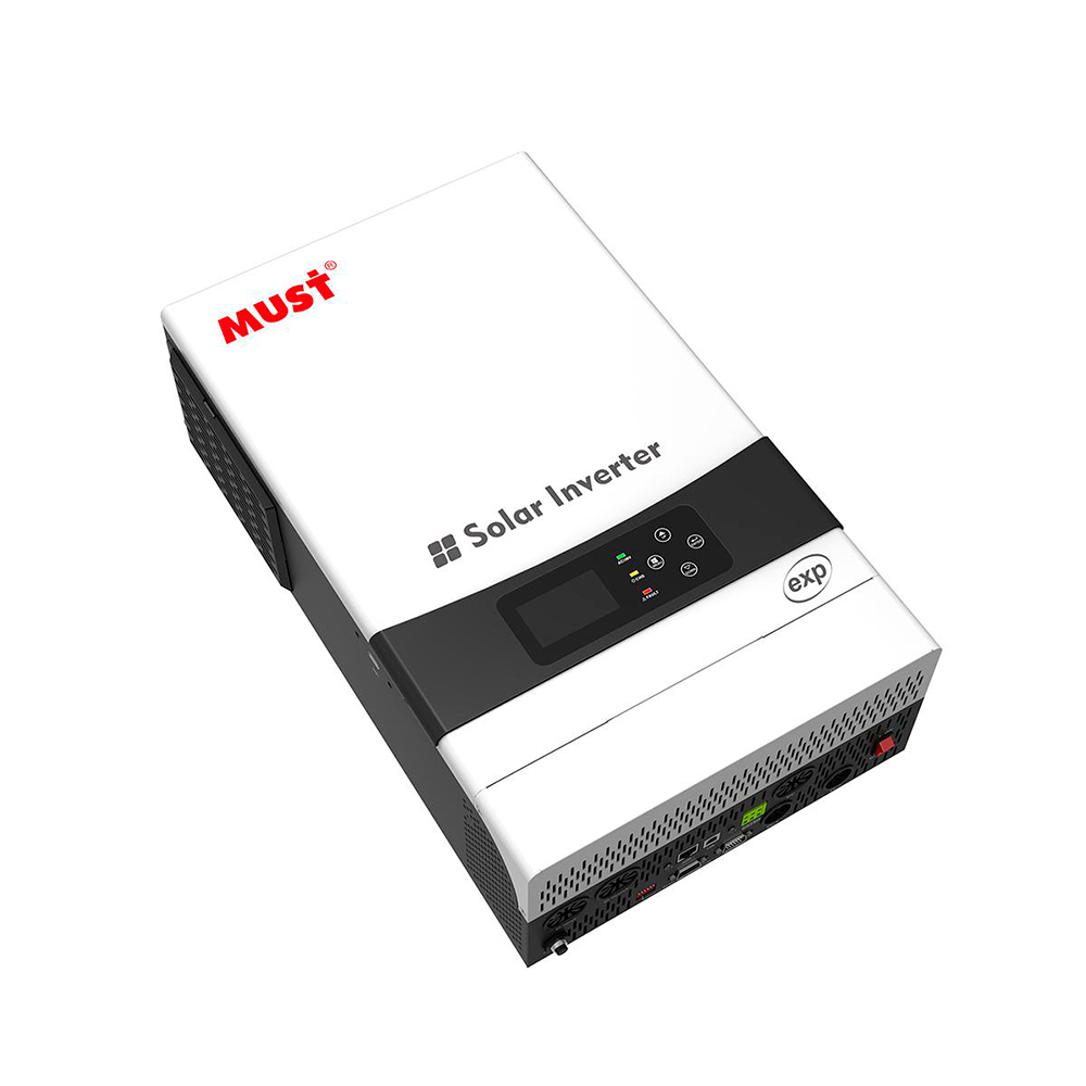 Гібридний інвертор MUST PV19-6048EXP, 6000W, 48V, струм заряду 1-80А, 160-275V, MPPT (80А, 450 Vdc), 490х300х150