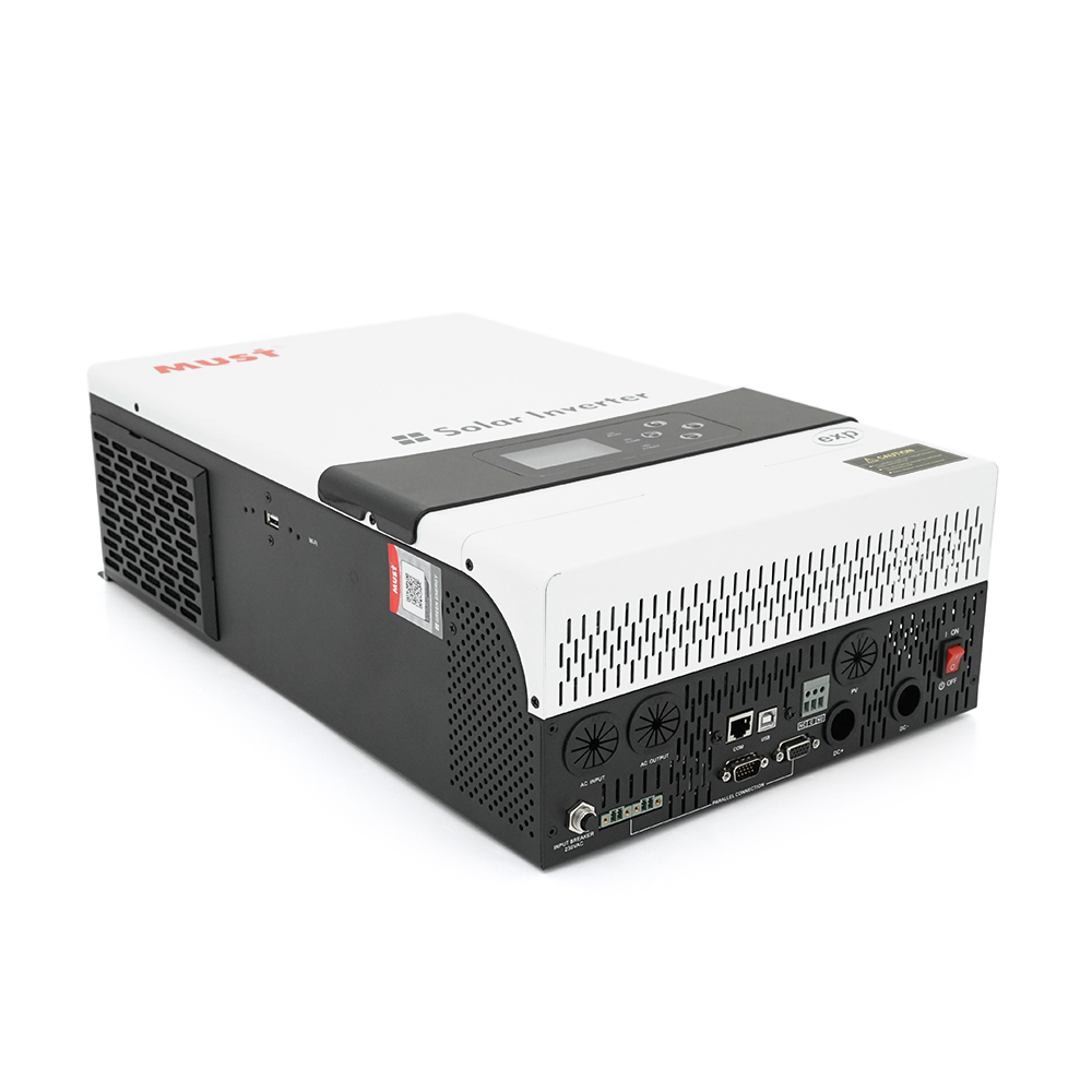 Гібридний інвертор MUST PV19-6048EXP, 6000W, 48V, струм заряду 1-80А, 160-275V, MPPT (80А, 450 Vdc), 490х300х150