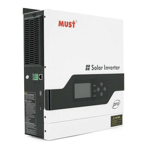 Гібридний інвертор MUST PV18-2012PRO, 2000 Вт/1600 Вт, 12 В, струм заряду 80 А, Wi-Fi